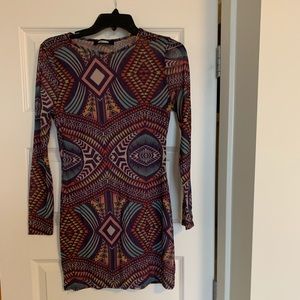 Misguided sheer tribal dress